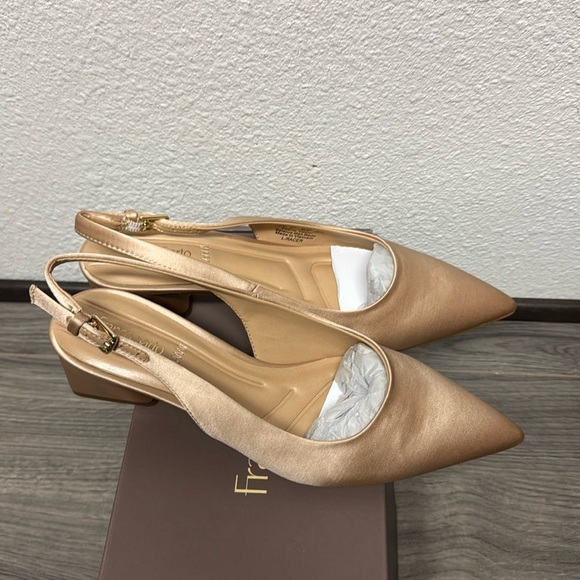 Franco Sarto Racer Slingback In Champagne Fabric - Picture 6 of 10